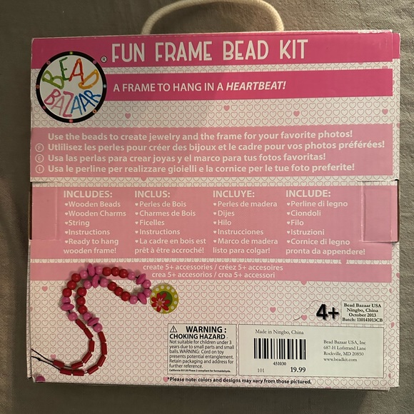 Fun Heart Frame and Bead Kit - Picture 3 of 7